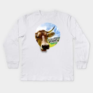 world vegan day Kids Long Sleeve T-Shirt